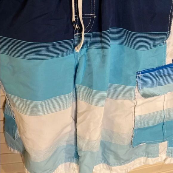 B. Split Men’s Swim Trunks - Picture 2 of 4